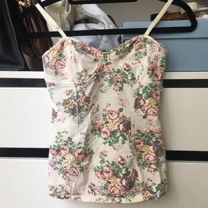 Aritzia Talula Vintage-Inspired Bustier Top in S